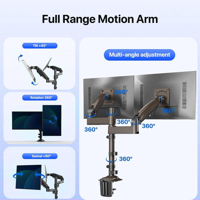 Stackable Dual Gaming Monitor Arm